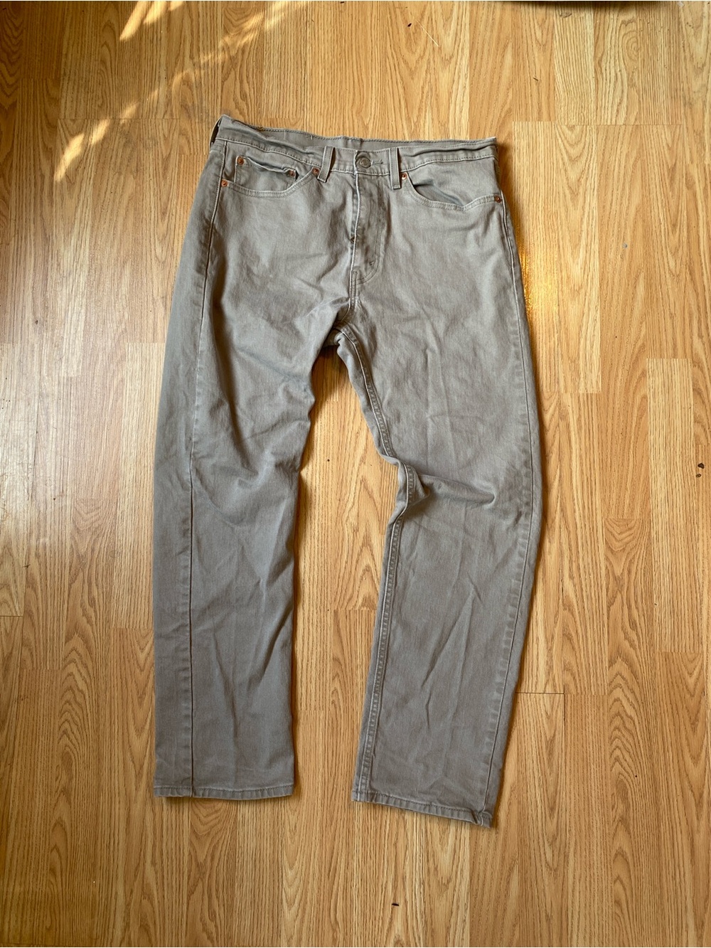Y2K Levi's 550 Relaxed Straight Tan Denim Men's 34x30
